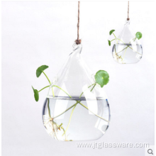 Plant Hanging Teardrop Shaped Glass Vase For Sale